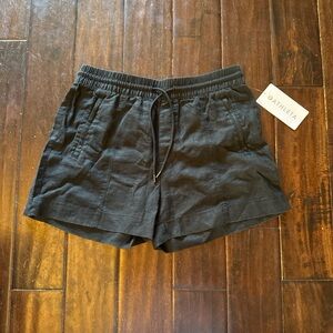 ****SOLD**** Athleta Black Charcoal Linen Shorts